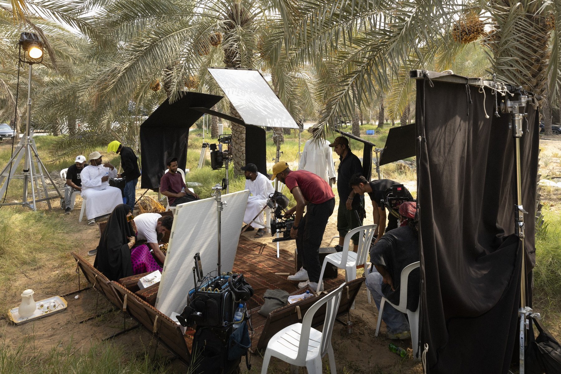 Liwa Ajman Dates & Honey Festival, On set 5